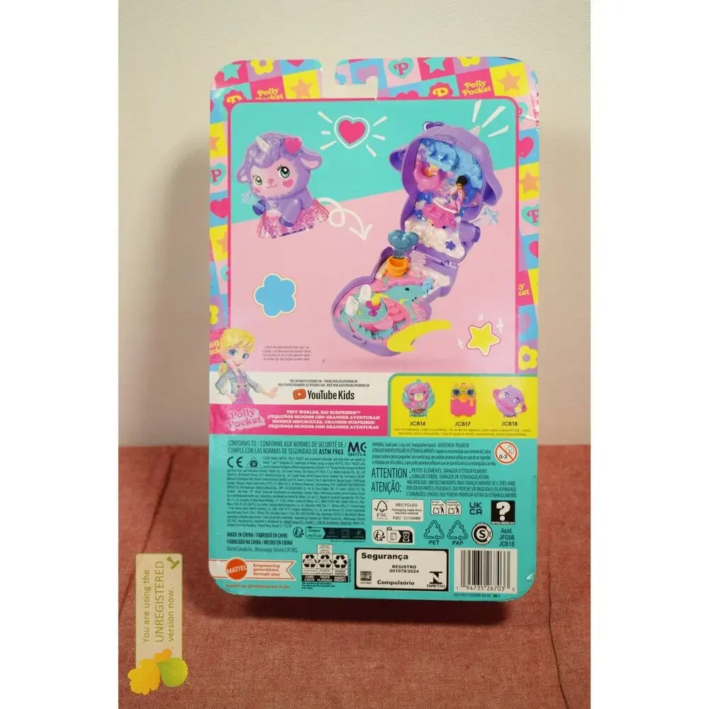 Polly Pocket Cozy Dreamland Lamb Compact Playset